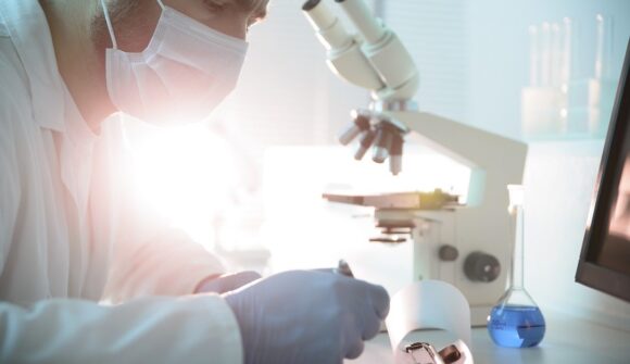 Scientist inside laboratory